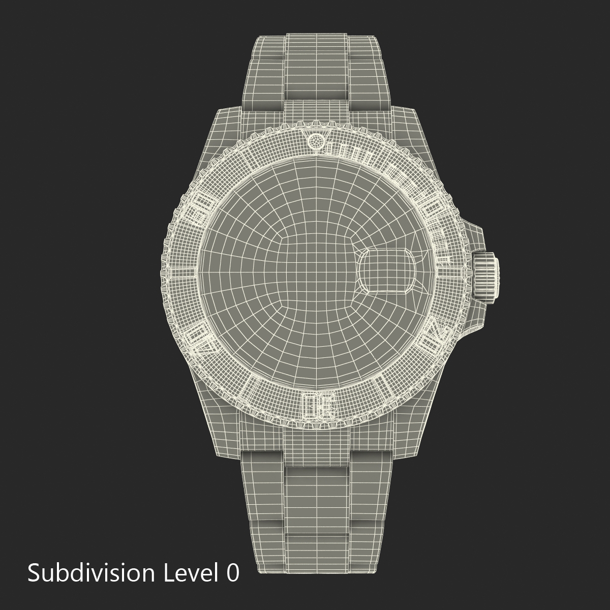 3D Rolex Submariner Date 2 Gold model