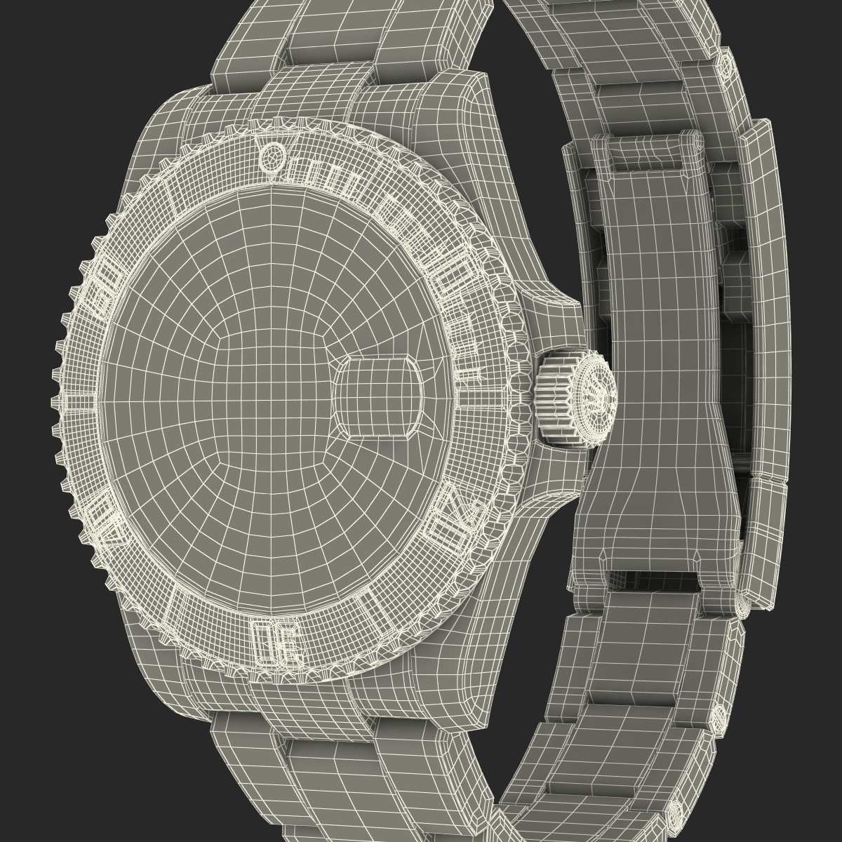 3D Rolex Submariner Date 2 Gold model