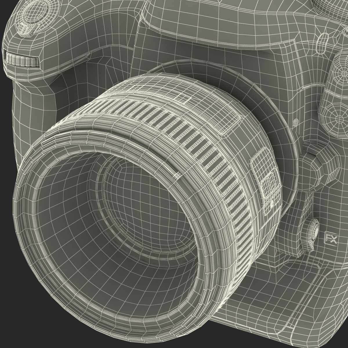 Nikon D4S 3D model