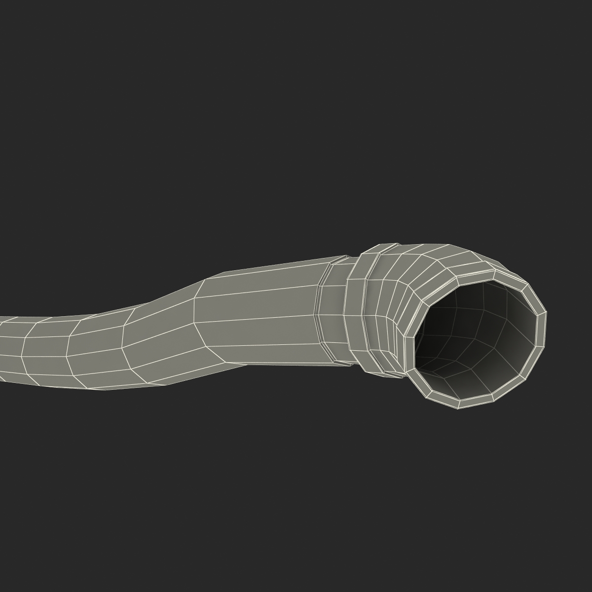 Broken Iron Pipe 11 3D model