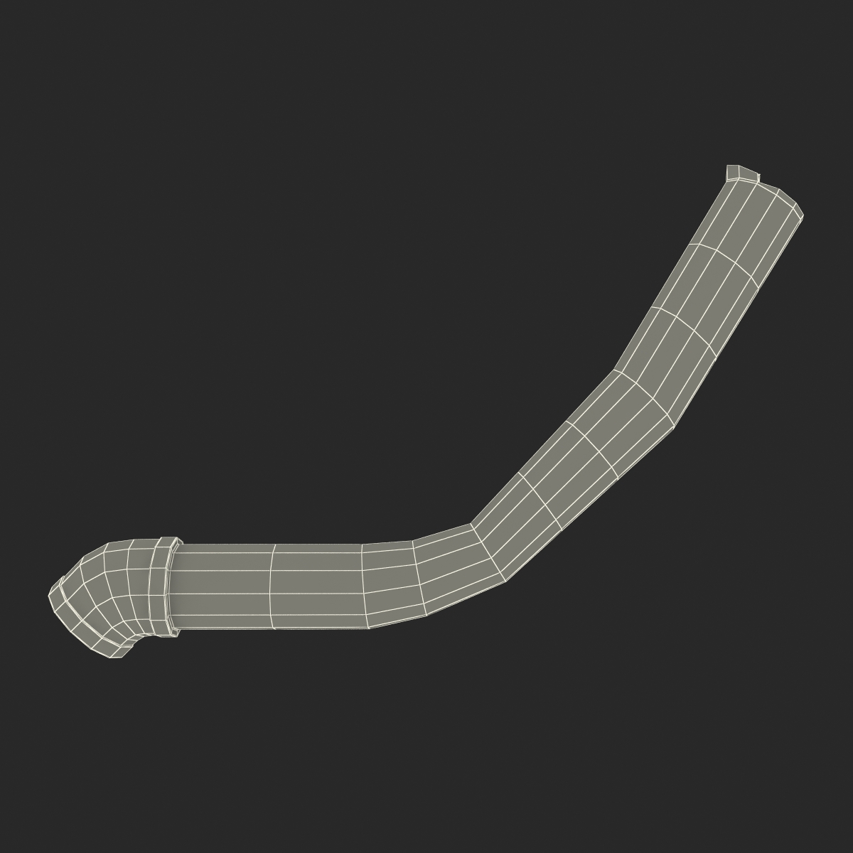 Broken Iron Pipe 12 3D model