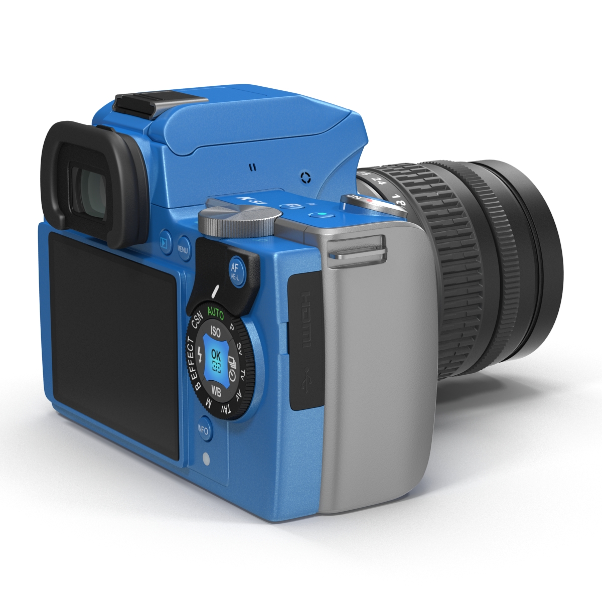 3D Pentax K S1 Blue