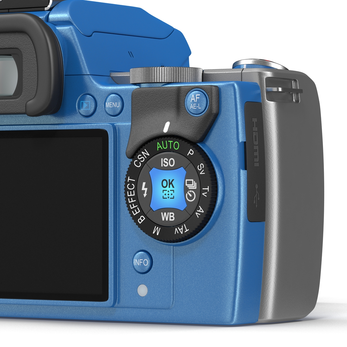 3D Pentax K S1 Blue