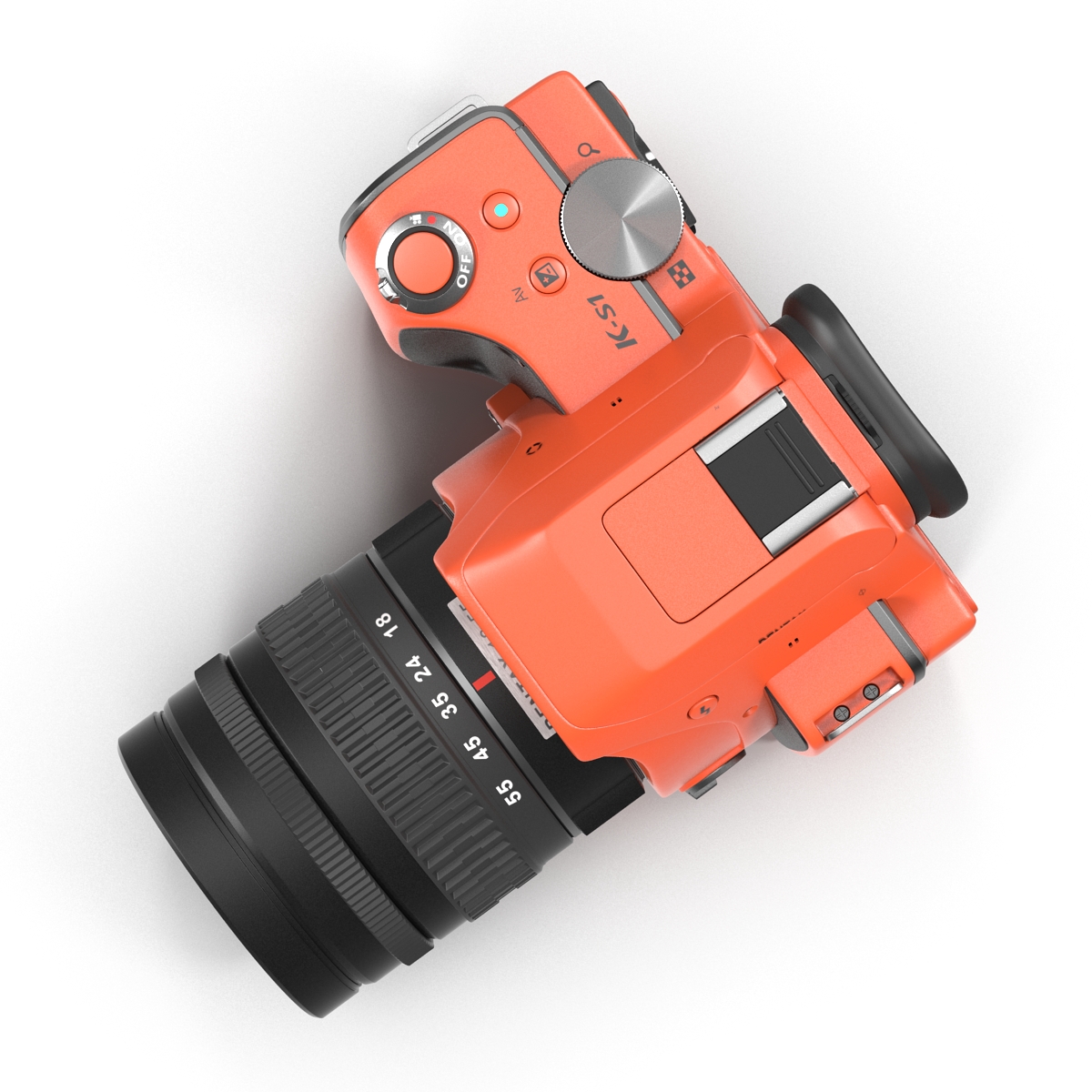 3D Pentax K S1 Orange model