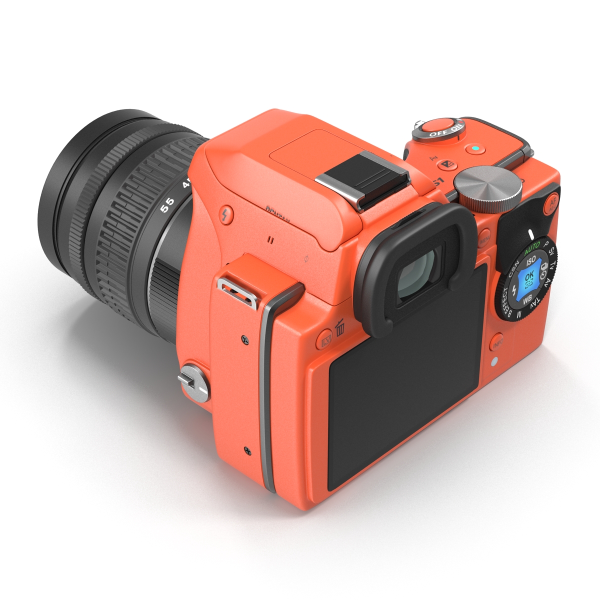 3D Pentax K S1 Orange model