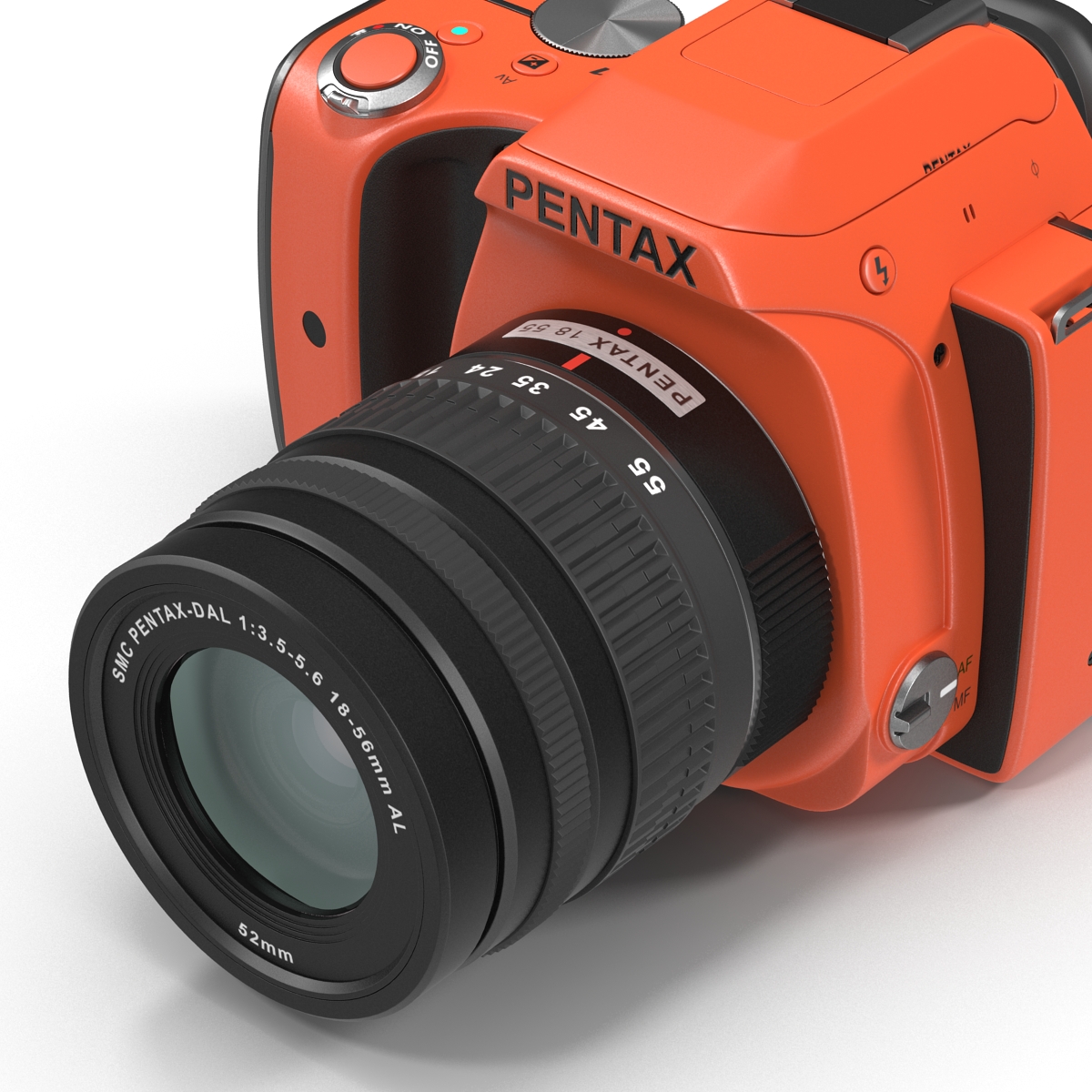 3D Pentax K S1 Orange model