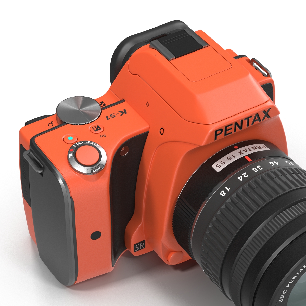 3D Pentax K S1 Orange model