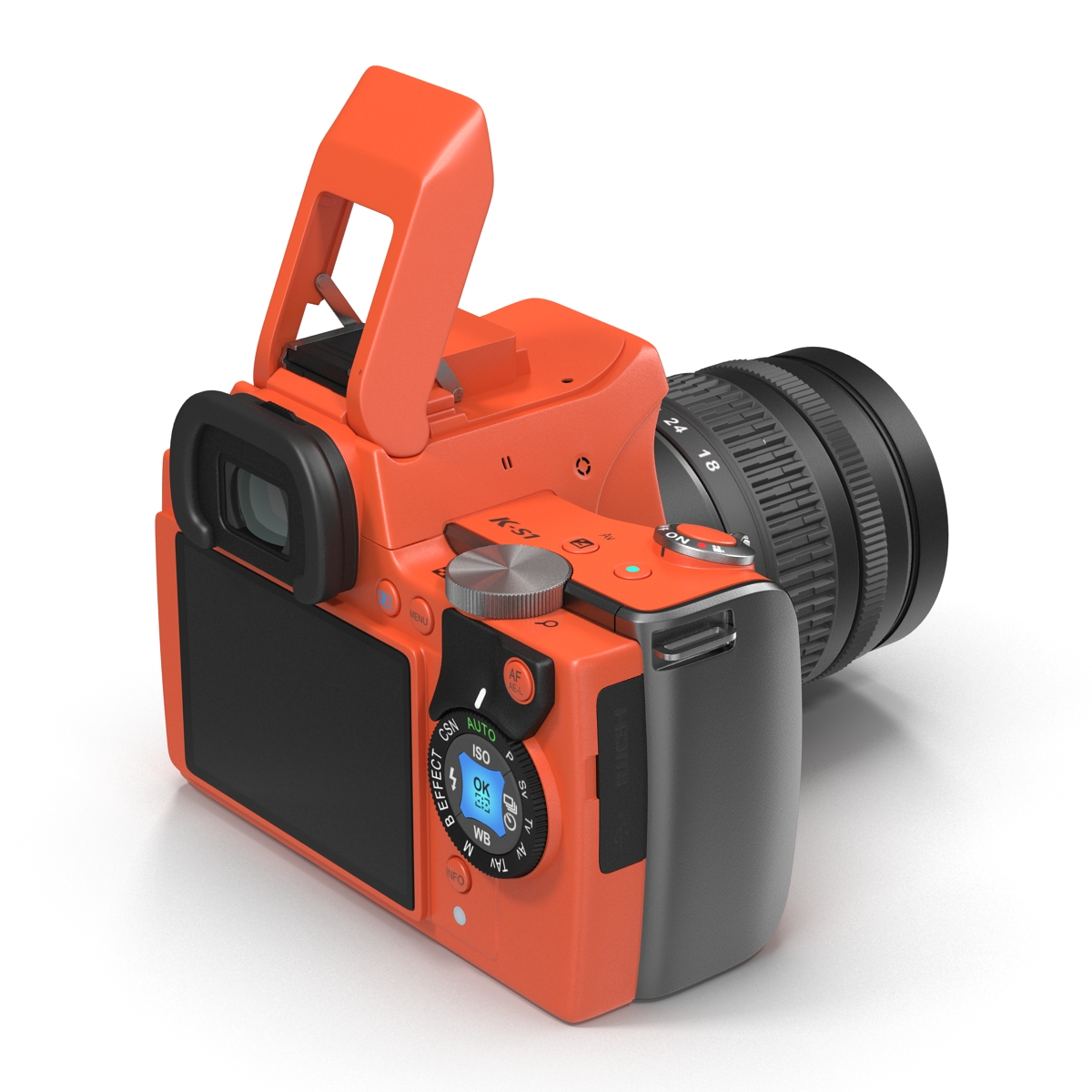 3D Pentax K S1 Orange model