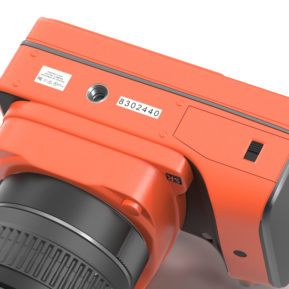 3D Pentax K S1 Orange model