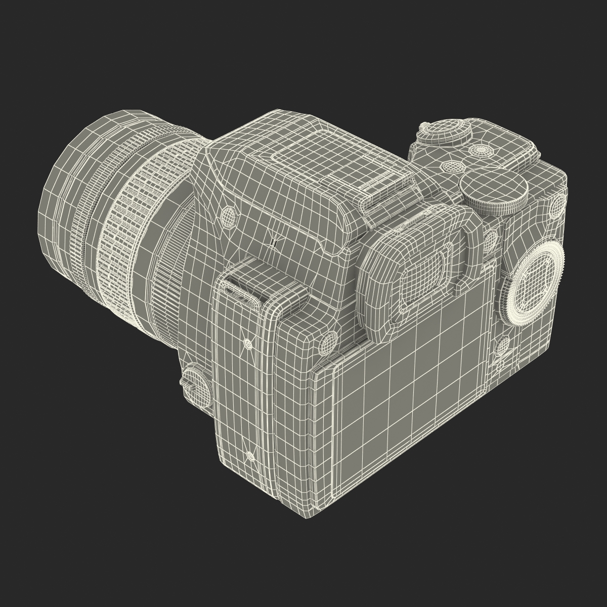 3D Pentax K S1 Orange model