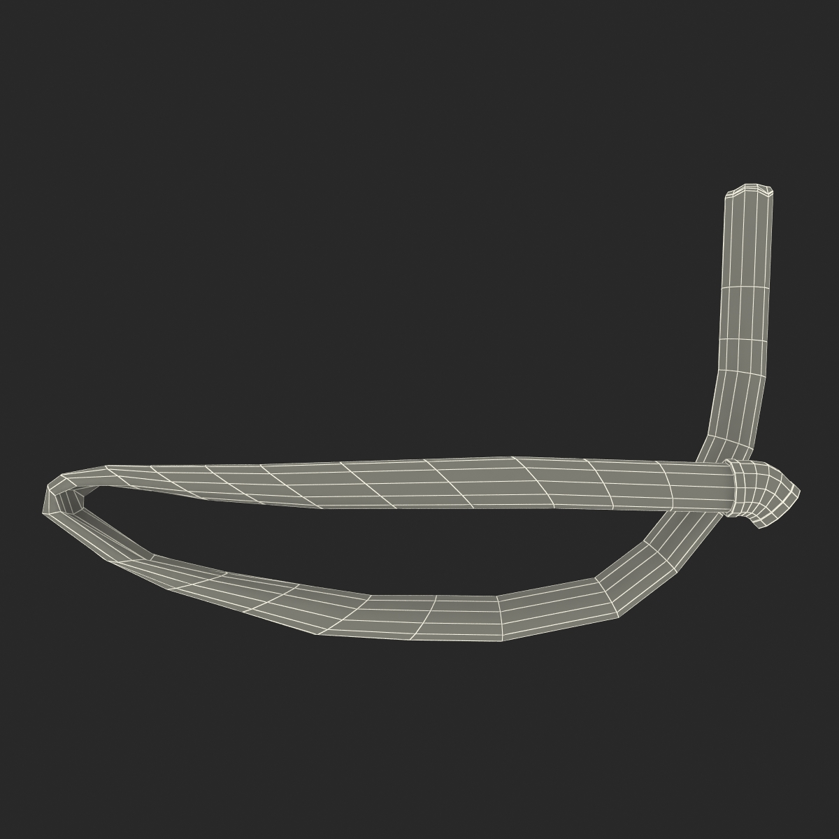 Broken Iron Pipe 13 3D model