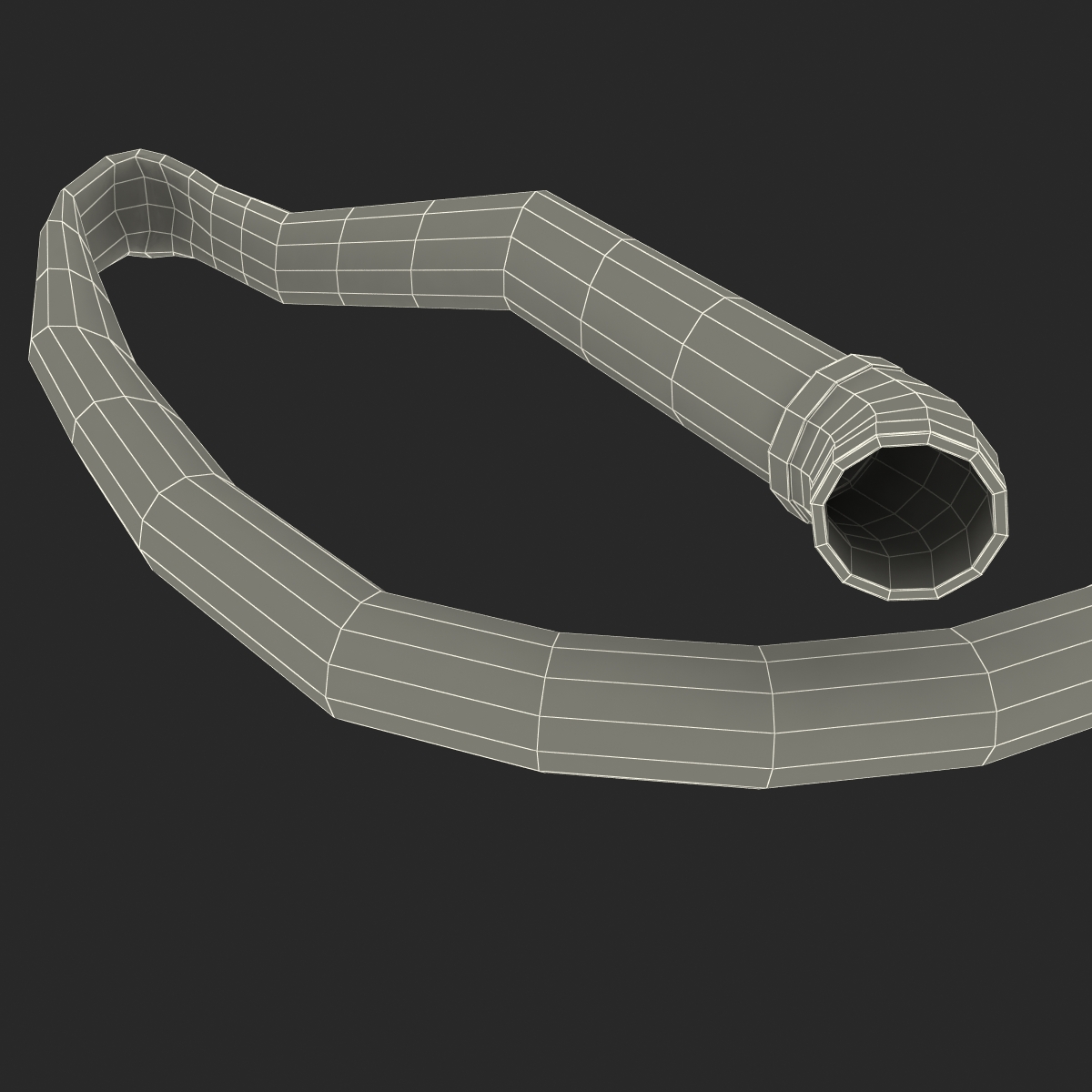 Broken Iron Pipe 13 3D model