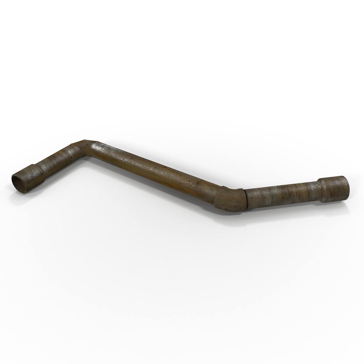 Broken Iron Pipe 14 3D model