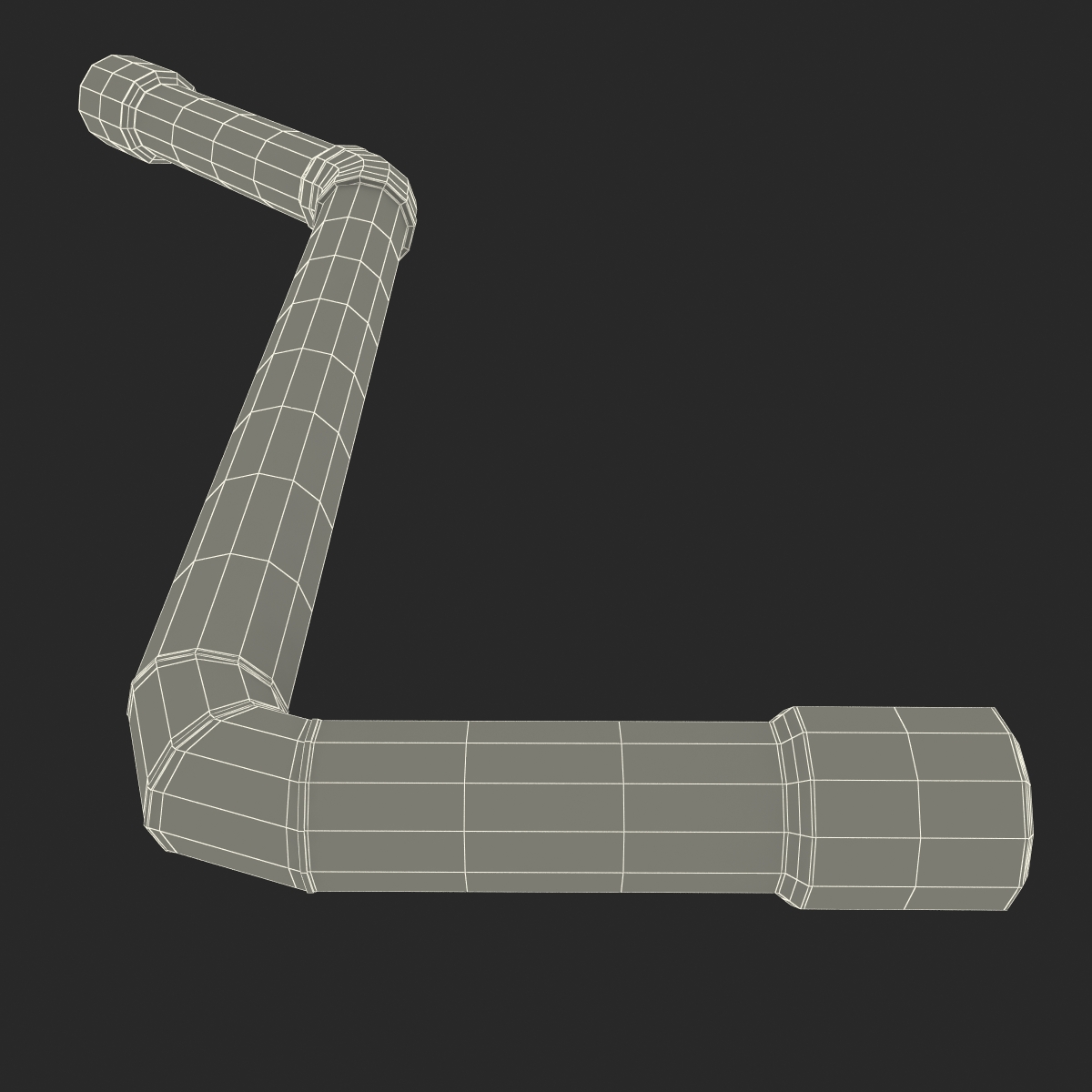 Broken Iron Pipe 14 3D model