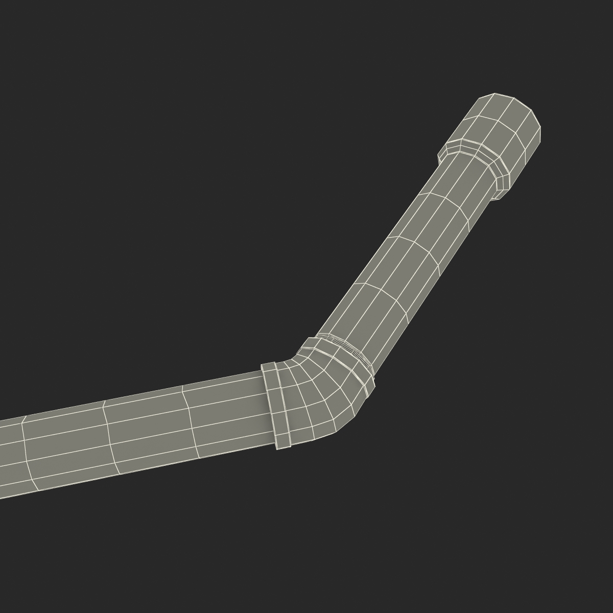 Broken Iron Pipe 14 3D model