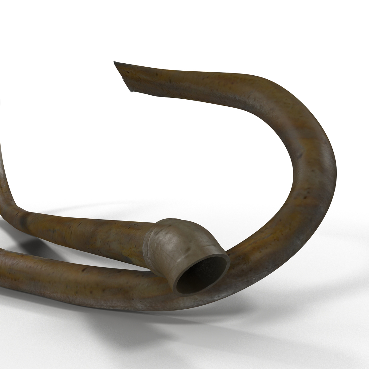 Broken Iron Pipe 15 3D model