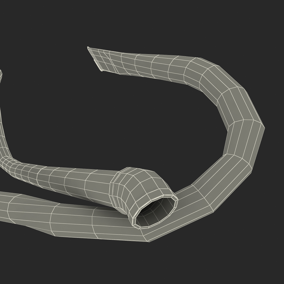 Broken Iron Pipe 15 3D model