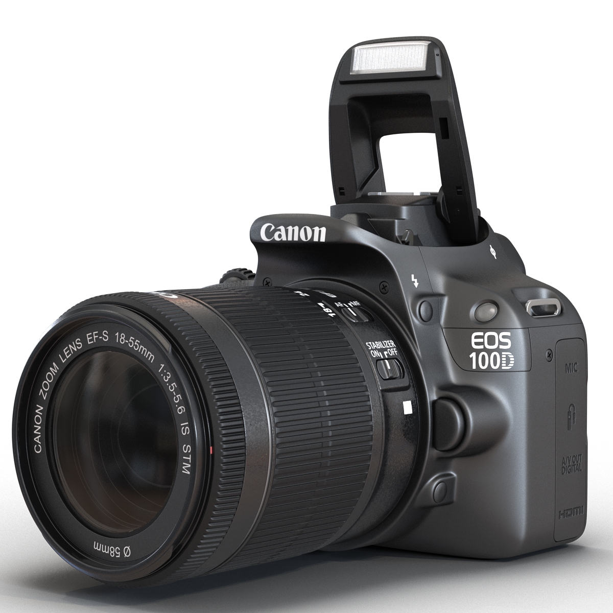 Canon EOS 100D 3D model