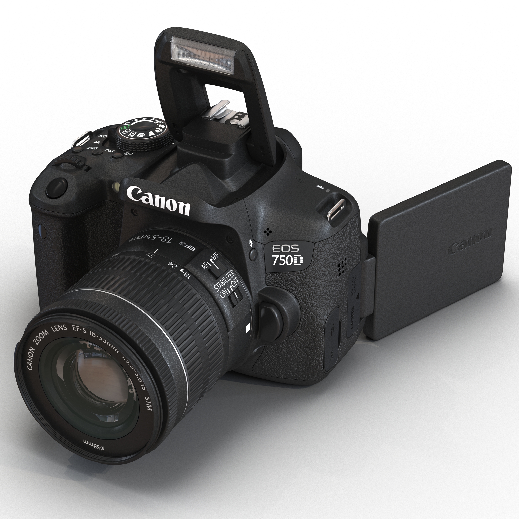 Canon EOS 750D 3D model