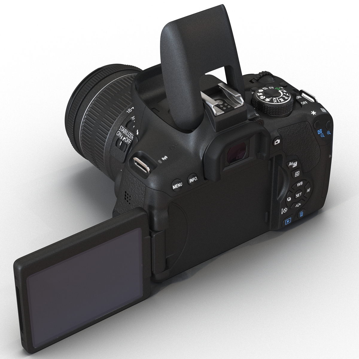 Canon EOS 750D 3D model