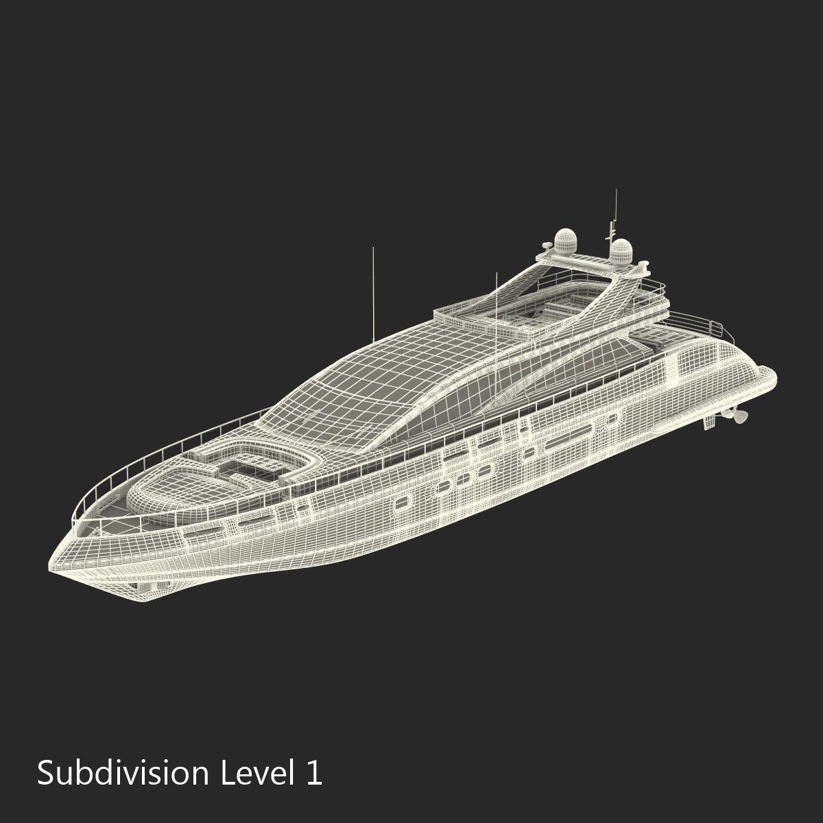 3D Motor Yacht 2 model