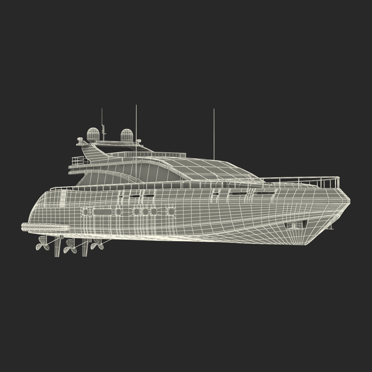 3D Motor Yacht 2 model