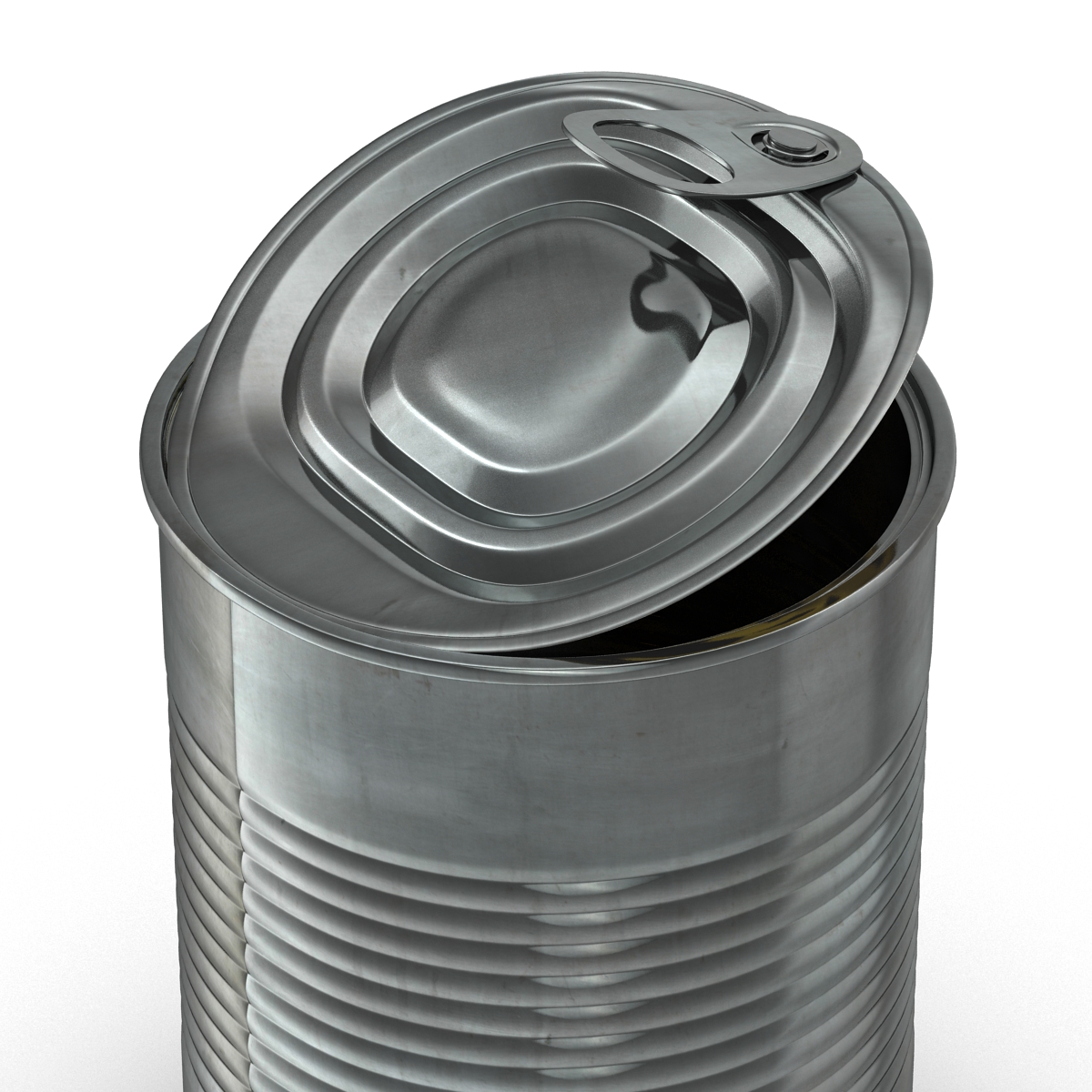 3D model Open Empty Tin Can 2