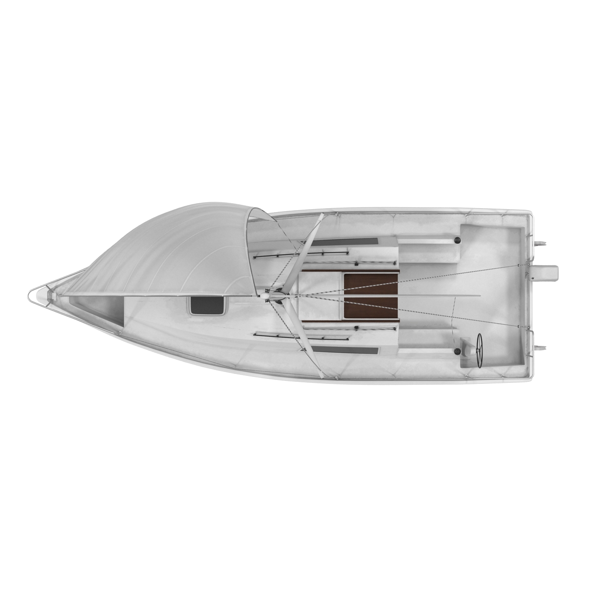 Small Sailing Yacht 3D model