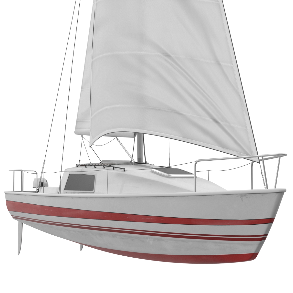 Small Sailing Yacht 3D model