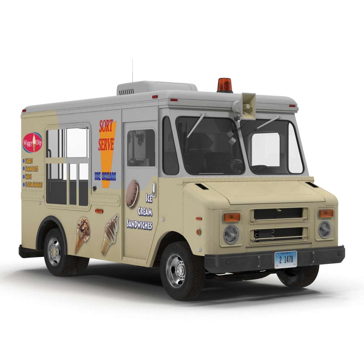 3D Ice Cream Van model