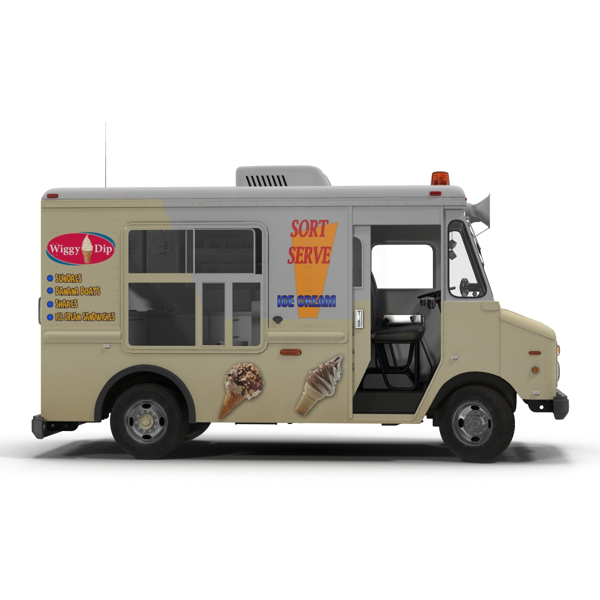 3D Ice Cream Van model