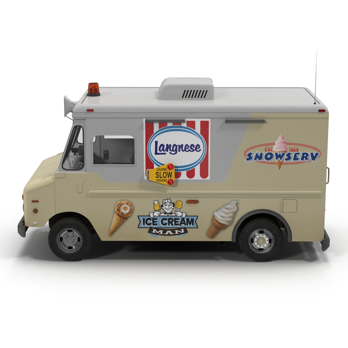 3D Ice Cream Van model