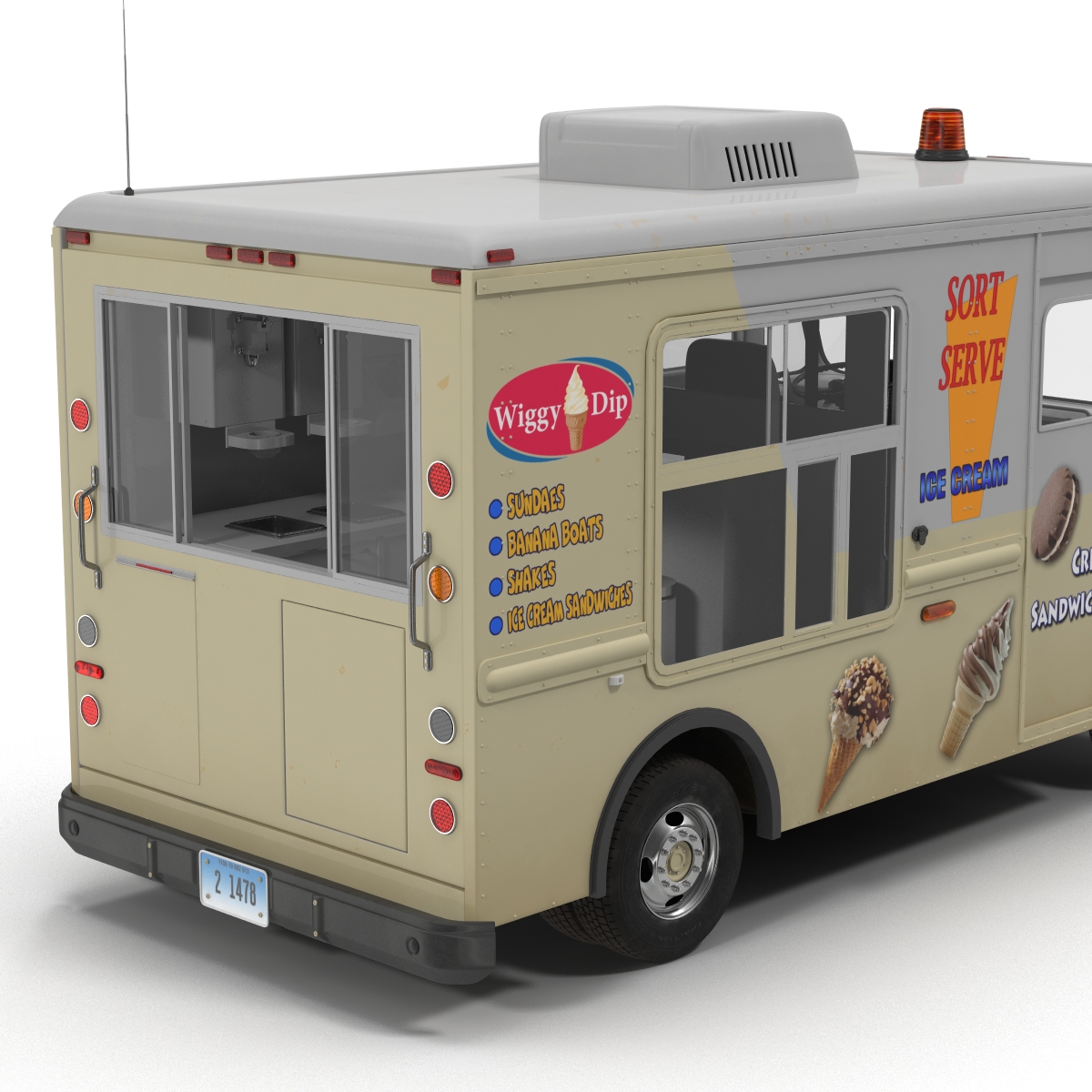 3D Ice Cream Van model