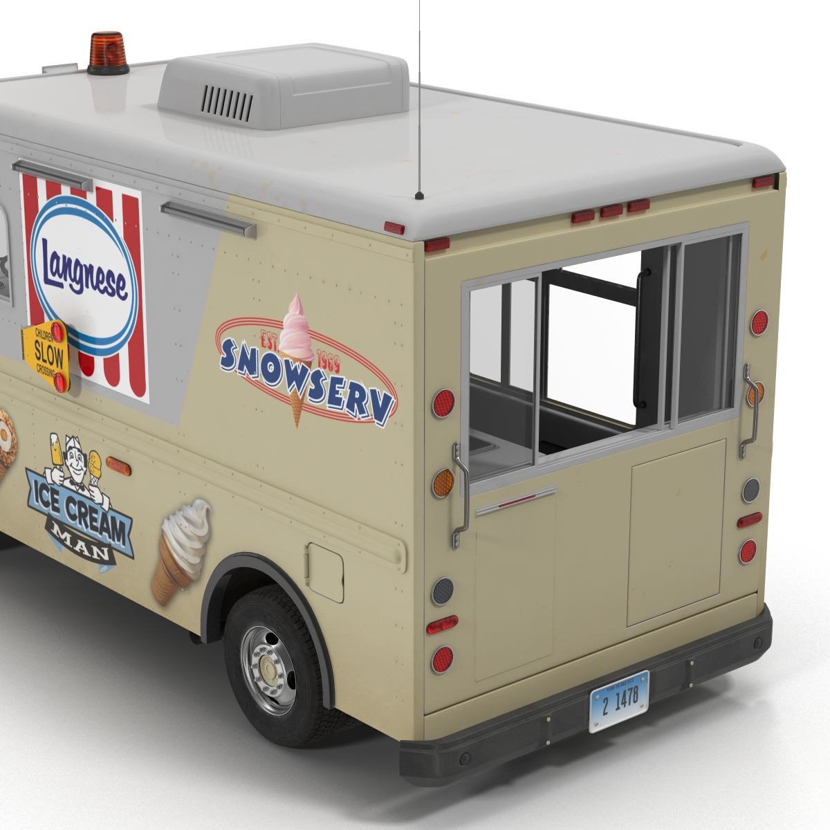 3D Ice Cream Van model