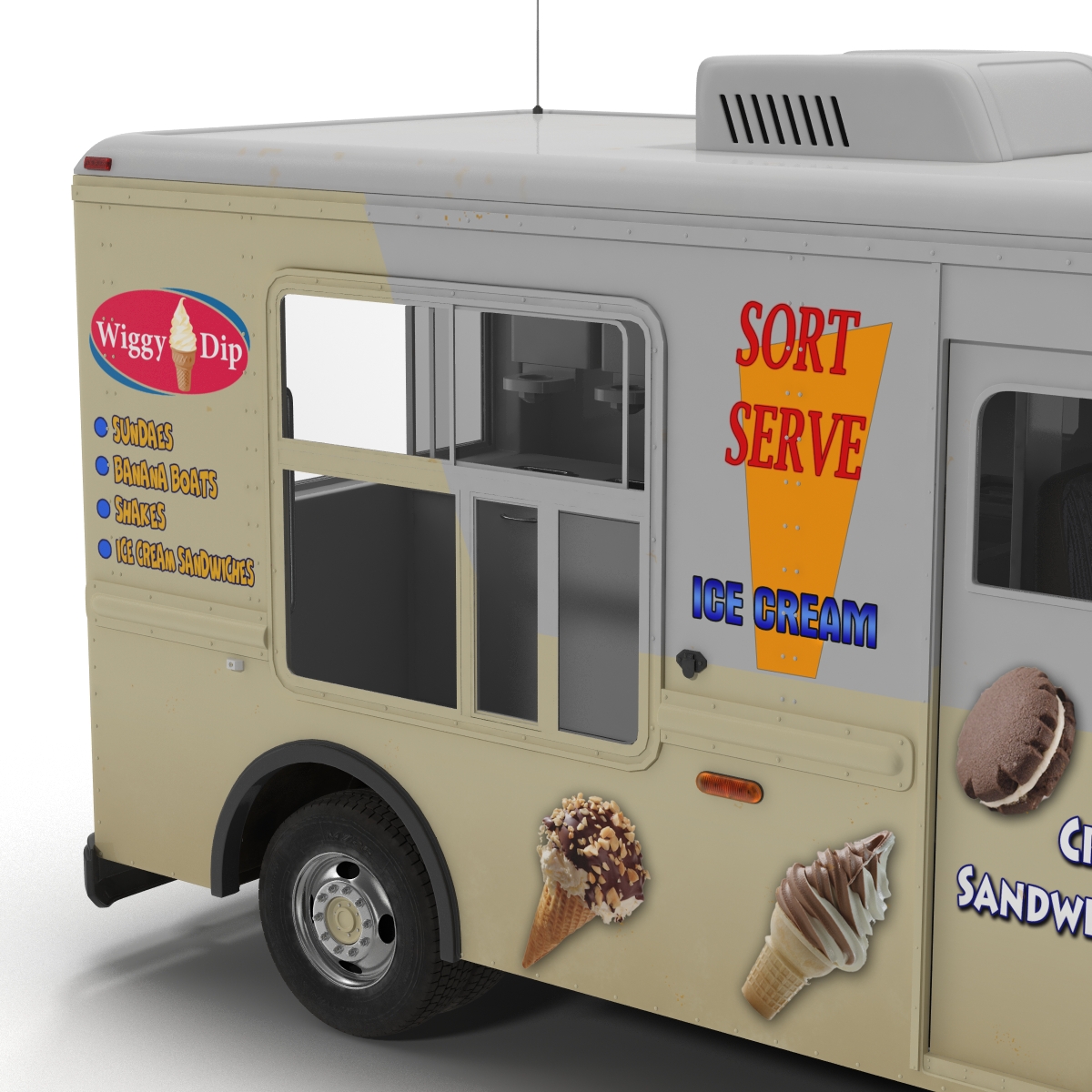 3D Ice Cream Van model