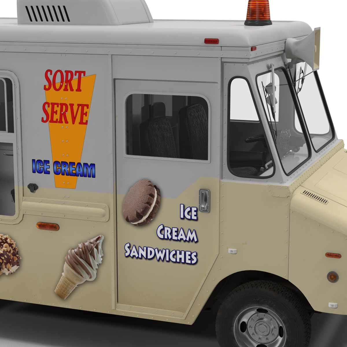 3D Ice Cream Van model