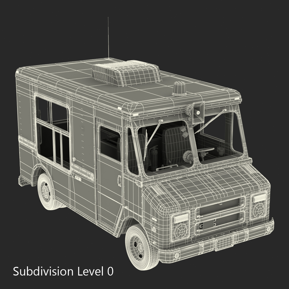 3D Ice Cream Van model