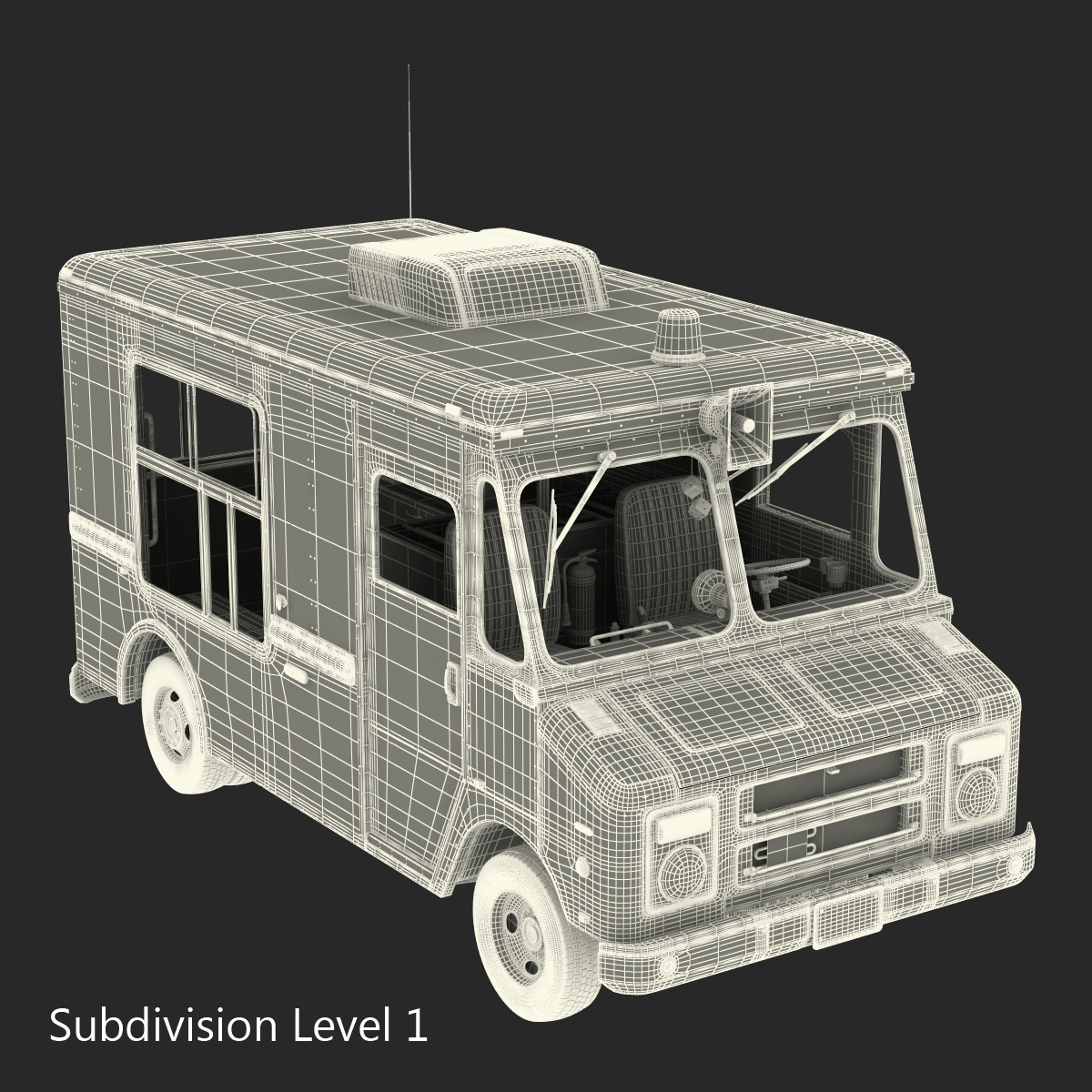 3D Ice Cream Van model