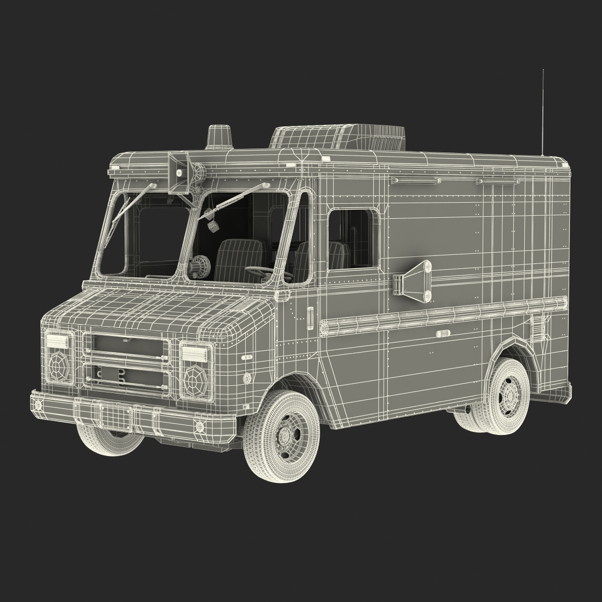 3D Ice Cream Van model