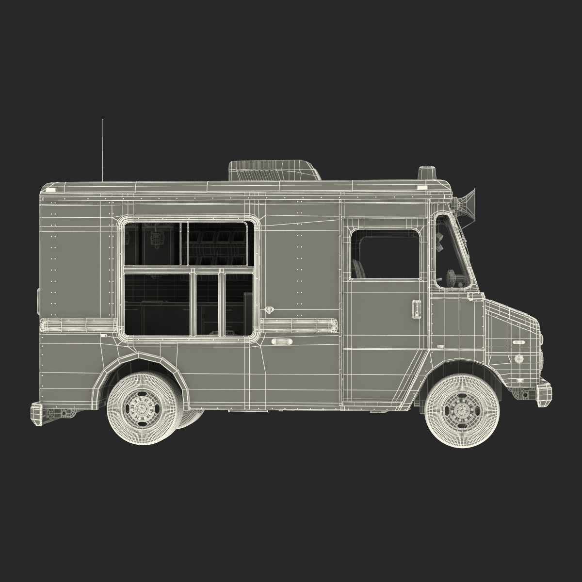 3D Ice Cream Van model