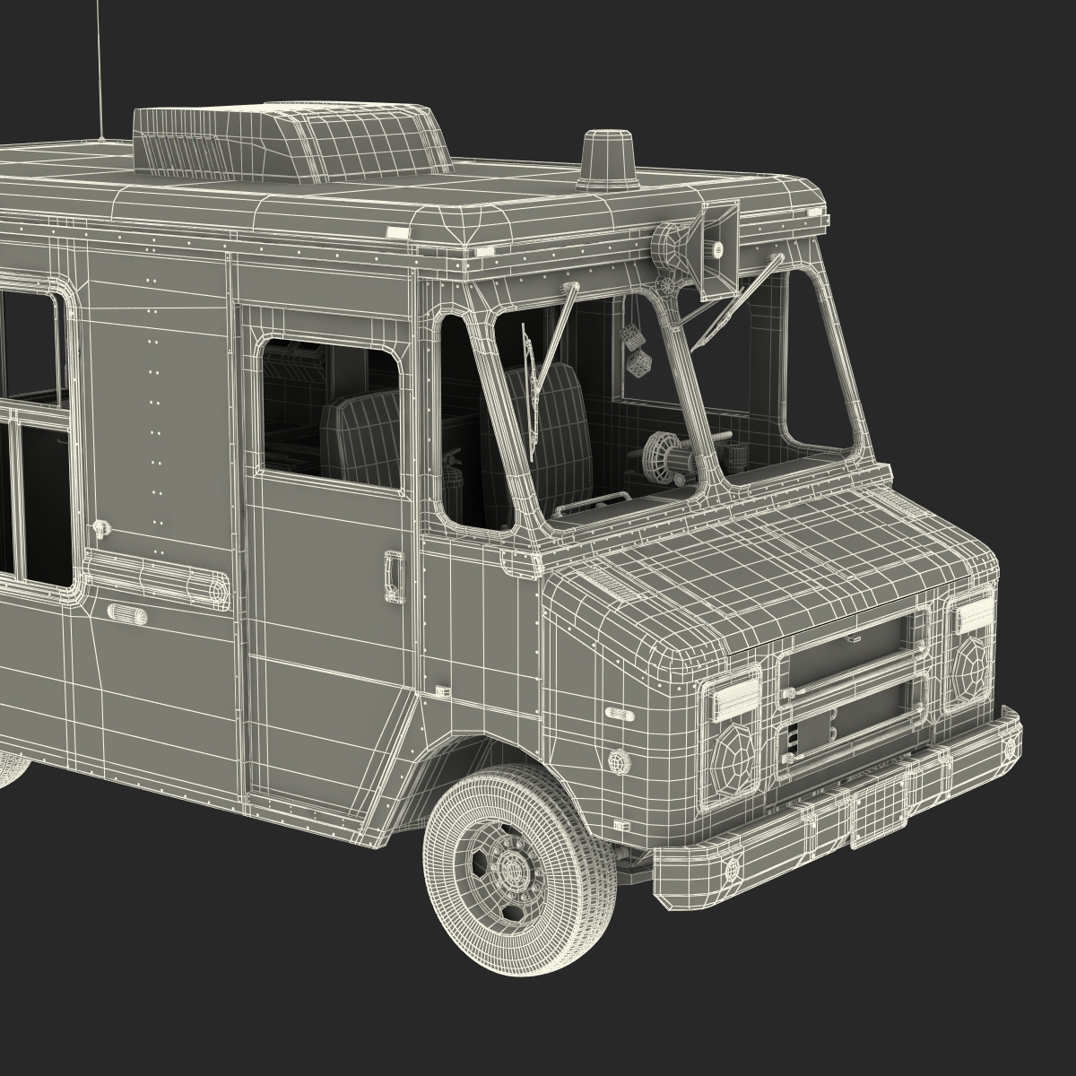 3D Ice Cream Van model