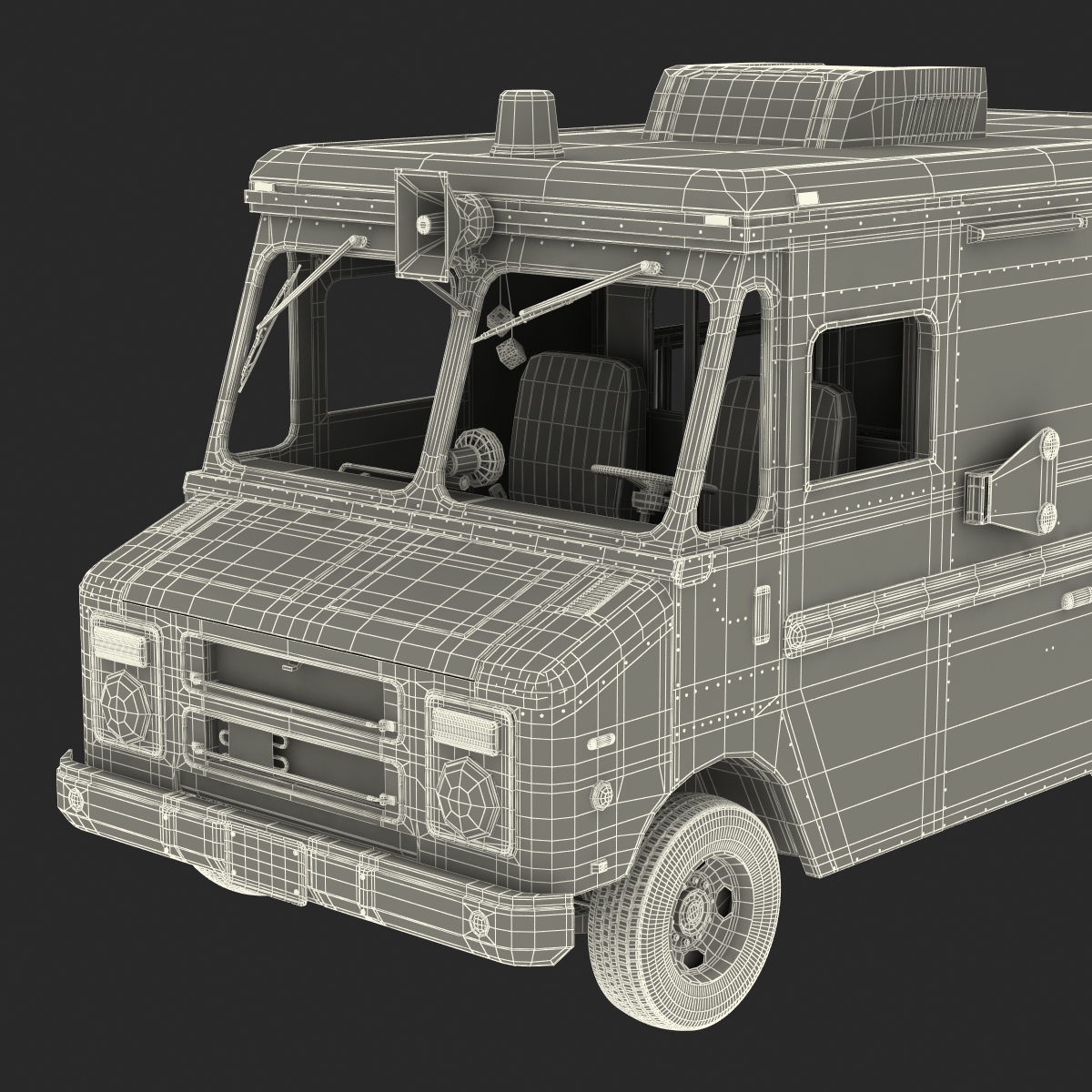 3D Ice Cream Van model