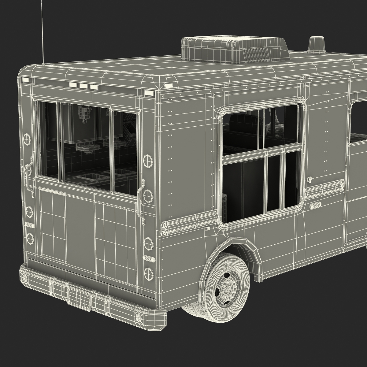 3D Ice Cream Van model