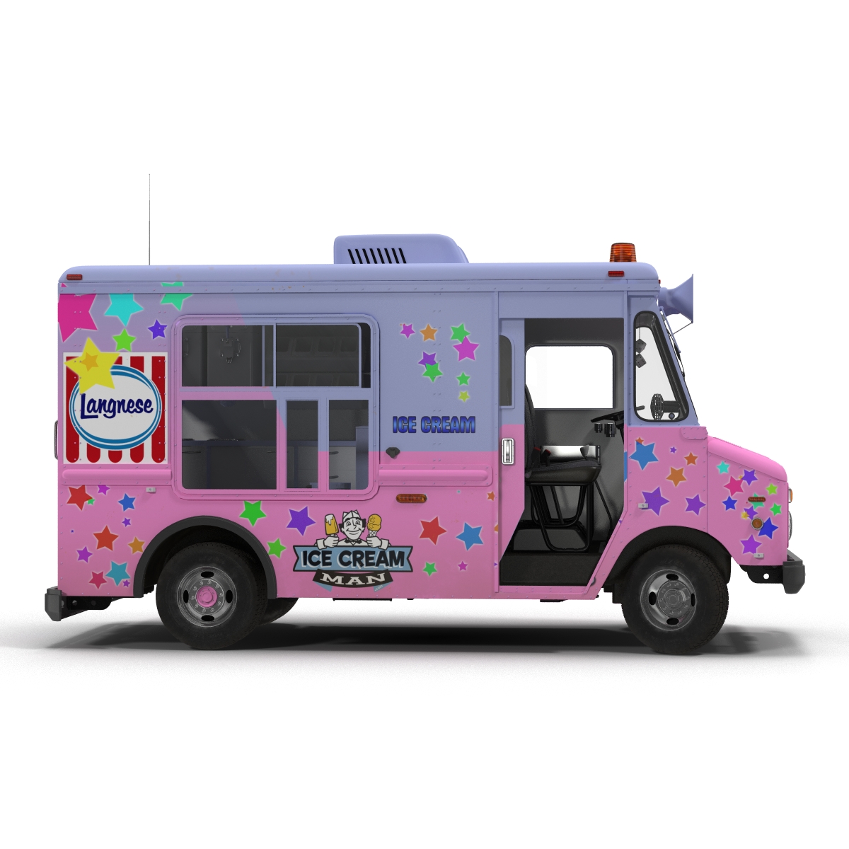 3D model Ice Cream Van 2