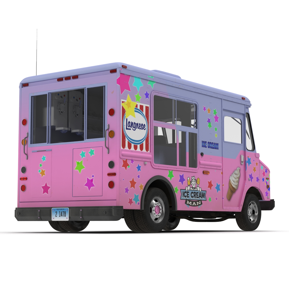 3D model Ice Cream Van 2