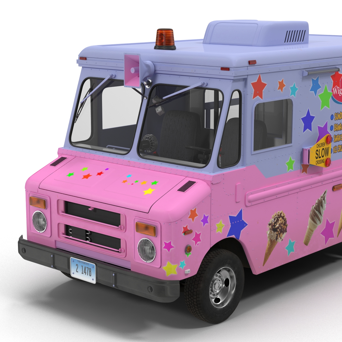 3D model Ice Cream Van 2