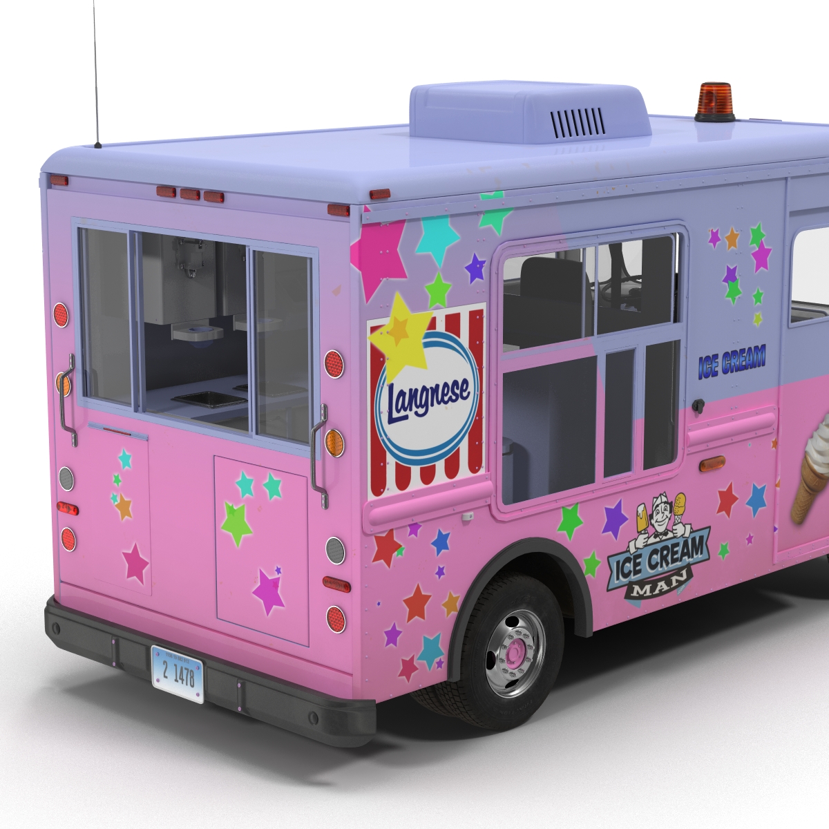 3D model Ice Cream Van 2