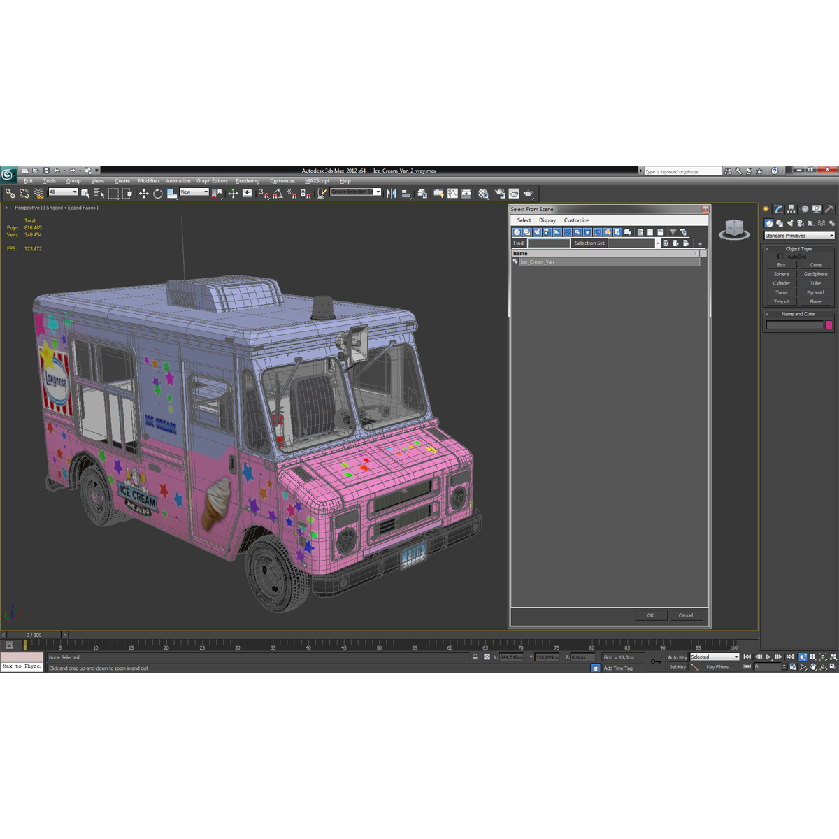 3D model Ice Cream Van 2