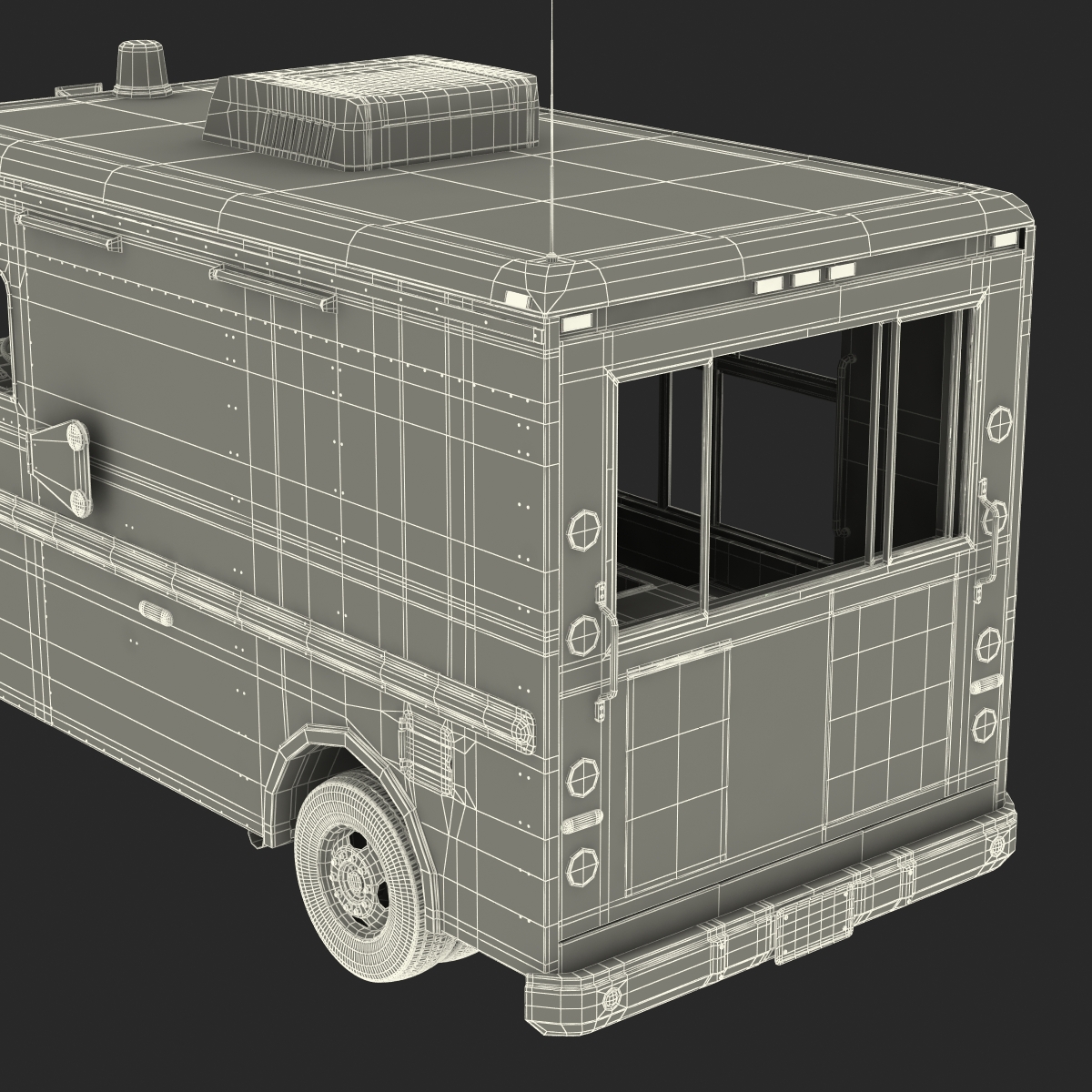 3D model Ice Cream Van 2