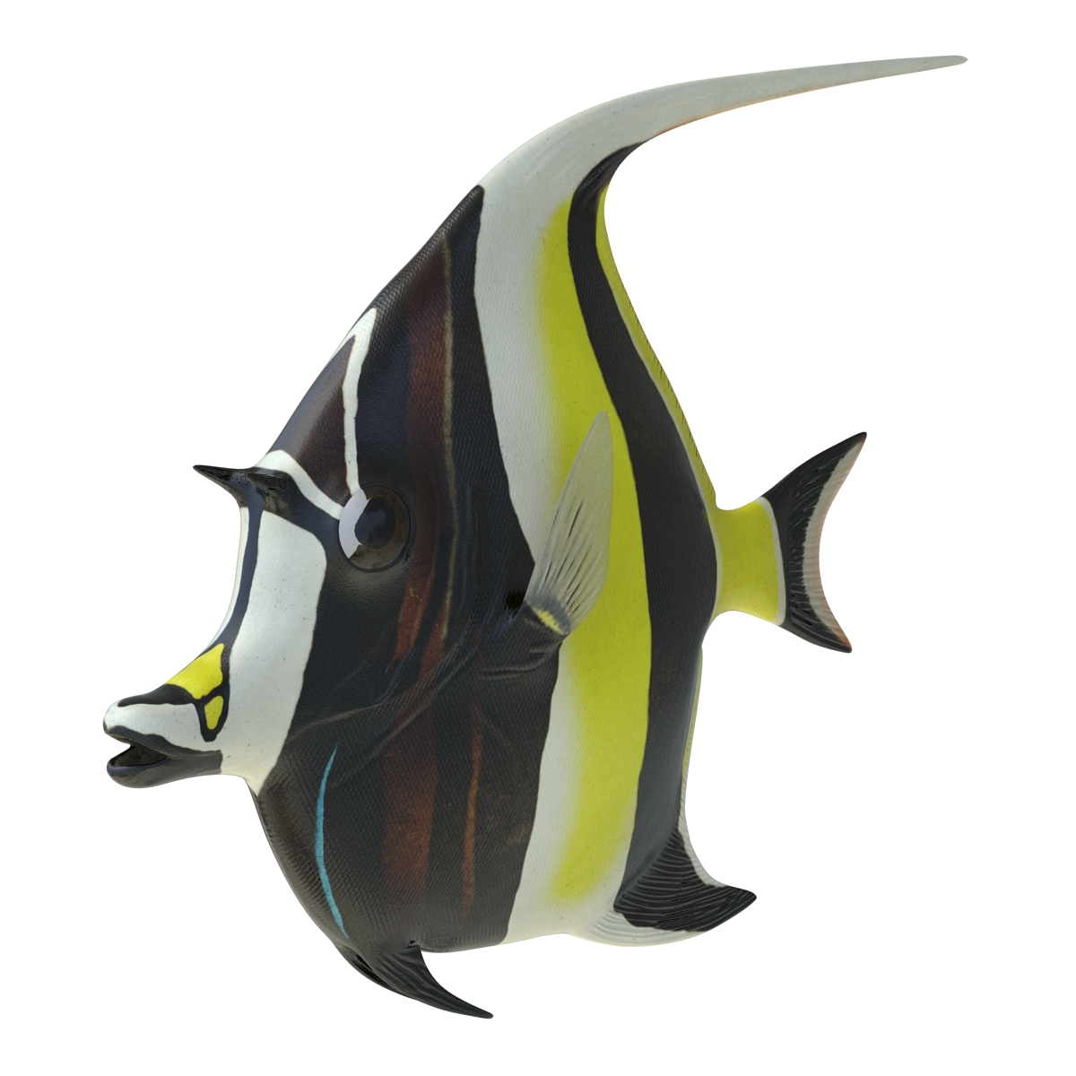 Moorish Idol Fish 3D